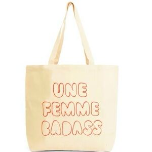 Clare V. Limited Edition Badass Canvas Tote